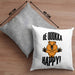 Lustige Kissen mit Füllung 40x40 Quokka-Motiv Geschenk für Quokka Liebhaber Be Quokka Happy (Grau) Grau Trendation