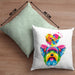 Yorkie Herz Farbe Besitzer Kissen mit Füllung 40x40 Geschenk Lustiger Spruch Geschenkidee Yorkie Liebhaber (Grau) Grün Trendation