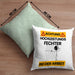 Fechter Kissen mit Füllung 40x40 Geschenk Lustiger Spruch Geschenkidee für Fechter Achtung Hochleistungs Fechter Bei Der Arbeit (Grau) Grün Trendation