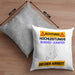 Bungee-Jumper Kissen mit Füllung 40x40 Geschenk Lustiger Spruch Geschenkidee für Bungee-Jumper Achtung Hochleistungs Bungee-Jumper Bei Der Arbeit (Grau) Grau Trendation