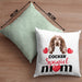 Cocker Spaniel Besitzer Mom Mama Kissen mit Füllung 40x40 Geschenk Lustiger Spruch Geschenkidee Cocker Spaniel Besitzerin (Grau) Grün Trendation