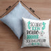 So Sieht Ein Richtig Cooler Softballspielerin Aus Geschenk Kissen mit Füllung 40x40 Lustiger Spruch Geschenkidee (Grau) Blau Trendation