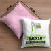 Bäcker Geschenk Kissen mit Füllung 40x40 Ich Bin Bäcker Aber Sag Doch Einfach Superheld Lustige Geschenkdiee für Bäcker (Grau) Rosa Trendation