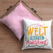Praktikant Kissen mit Füllung 40x40 Geschenk Für Praktikanten Geschenkidee Welt Bester Praktikant (Grau) Rosa Trendation