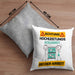 Aquarist Kissen mit Füllung 40x40 Geschenk Lustiger Spruch Geschenkidee für Aquarist Achtung Hochleistungs Aquarist Bei Der Arbeit (Grau) Grau Trendation