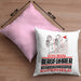 Bergführer Geschenk Kissen mit Füllung 40x40 Ich Bin Bergführer Aber Sag Doch Einfach Superheld Lustige Geschenkdiee für Bergführer (Grau) Rosa Trendation