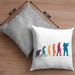 Posaunist Kissen mit Füllung 40x40 Geschenk Evolution Posaune Kaffee Geschenkidee Lustig (Grau) Grau Trendation