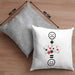 Poker Kissen mit Füllung 40x40 Geschenk für Poker-Spieler Geburtstag Lustige Geschenkidee :( + Poker = :) (Grau) Grau Trendation