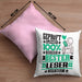 Leser Geschenk Lustiger Spruch für Leser Geschenkidee Bester Leser Der WeltKissen mit Füllung 40x40 (Grau) Rosa Trendation