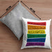 LGBTQ Kissen mit Füllung 40x40 Geschenk Schwule Lesben Geschenkidee The World Has Bigger Problems Gender Equality Häferl (Grau) Grau Trendation