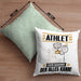 Athlet Kissen mit Füllung 40x40 Geschenk für Athlet Der Mann Der Alles Kann Geschenkidee zum Geburtstag (Grau) Grün Trendation