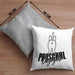 Katzen Kissen mit Füllung 40x40 Pauschal Dagegen Katze Katzenliebhaber Kater Geschenk Miau Katzenbesitzerin Geschenkidee Humor (Grau) Grau Trendation