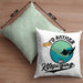 Kitesurfing Kissen mit Füllung 40x40 Geschenk für Kitesurfer Geschenkidee I'd Rather Be Kitesurfing (Grau) Grün Trendation