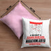 Marathonläufer Geschenk Kissen mit Füllung 40x40 So Gut Kann Nur Ein Marathonläufer Aussehen Geschenkidee (Grau) Rosa Trendation