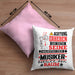 Musiker Geschenk Kissen mit Füllung 40x40 Lustiger Spruch Erheben Sie Sich Der Musiker Betritt den Raum (Grau) Rosa Trendation