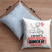 Ringer Geschenk Kissen mit Füllung 40x40 So Gut Kann Nur Ein Ringer Aussehen Geschenkidee (Grau) Blau Trendation