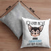 Chihuahua Besitzer Kissen mit Füllung 40x40 Geschenk Lustiger Spruch Geschenkidee Ich Kann Nicht Mein Chihuahua Hat Nein Gesagt (Grau) Grau Trendation