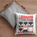 Labrador Besitzer Kissen mit Füllung 40x40 Geschenk Lustiger Spruch Geschenkidee Labrador Tricks Bleib (Grau) Grau Trendation