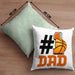 Basketball-Trainer Basketballer Nummer 1 Dad Vater Kissen mit Füllung 40x40 Geschenk Basketball Papa Geschenkidee Bester Papa Der Welt Vatertag Lustige Geschenkidee (Grau) Grün Trendation