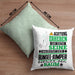 Bungee-Jumper Geschenk Kissen mit Füllung 40x40 Lustiger Spruch Erheben Sie Sich Der Bungee-Jumper Betritt den Raum (Grau) Grün Trendation