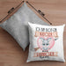 Kaninchen Kissen mit Füllung 40x40 Geschenk Frauen Ich Bin Bloß Ein Mädchen Das Kaninchen Liebt Hasen Kaninchen-Liebhaberin Geschenk Spruch Geburtstag (Grau) Grau Trendation