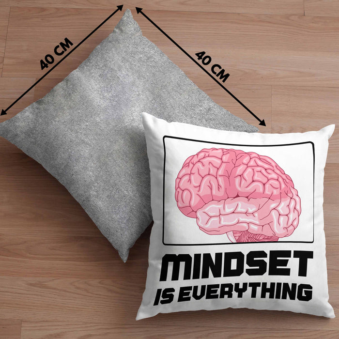 Entrepreneur Kissen mit Füllung 40x40 Entrepreneurship Geschenk Spruch Motivation Idee Mindset (Grau) Grau Trendation