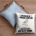Tierheilpraktiker Kissen mit Füllung 40x40 Geschenk für Tierheilpraktiker Der Mann Der Alles Kann Geschenkidee zum Geburtstag (Grau) Blau Trendation
