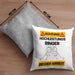 Ringer Kissen mit Füllung 40x40 Geschenk Lustiger Spruch Geschenkidee für Ringer Achtung Hochleistungs Ringer Bei Der Arbeit (Grau) Grau Trendation