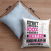 Hürdenläufer Geschenk Lustiger Spruch für Hürdenläufer Geschenkidee Bester Hürdenläufer Der WeltKissen mit Füllung 40x40 (Grau) Blau Trendation