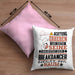 Breakdancer Geschenk Kissen mit Füllung 40x40 Lustiger Spruch Erheben Sie Sich Der Breakdancer Betritt den Raum (Grau) Rosa Trendation