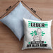Leser Kissen mit Füllung 40x40 Geschenk für Leser Der Mann Der Alles Kann Geschenkidee zum Geburtstag (Grau) Blau Trendation