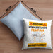 Filmfan Kissen mit Füllung 40x40 Geschenk Lustiger Spruch Geschenkidee für Filmfan Achtung Hochleistungs Filmfan Bei Der Arbeit (Grau) Blau Trendation