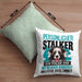 Border Collie Kissen mit Füllung 40x40 Geschenk Hundebesitzer Bordercollie Geschenkidee Kaffee-Kissen mit Füllung 40x40 Persönlicher Stalker (Grau) Grün Trendation