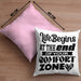 Entrepreneur Kissen mit Füllung 40x40 Entrepreneurship Geschenk Spruch Motivation Idee Sprüche Geschenkidee (Grau) Rosa Trendation