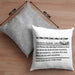 Industriemechaniker Geschenk Kissen mit Füllung 40x40 Spruch Männer Definition Lustige Geschenkidee für Industriemechaniker (Grau) Grau Trendation