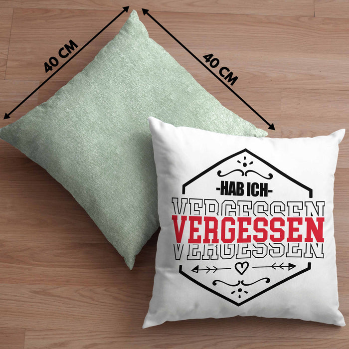 Ehemann Kissen mit Füllung 40x40 Geschenk Hab Ich Vergessen Geschenk Von Ehefrau (Grau) Grün Trendation
