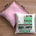 Bungee-Jumper Geschenk Kissen mit Füllung 40x40 Lustiger Spruch Erheben Sie Sich Der Bungee-Jumper Betritt den Raum (Grau) Rosa Trendation