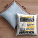 Hundepfleger Geschenk Kaffee-Kissen mit Füllung 40x40 Geschenkidee für Hundepfleger Ich Bin Hundepfleger Ich Kann Es Dir Erklären Jedoch Nicht Für Dich Verstehen Spruch Lustig (Grau) Blau Trendation