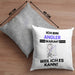 Angler Geschenk Kissen mit Füllung 40x40 Lustiger Spruch Ich Bin Angler Warum Weil Ich Es Kann Geschenkidee Bester Angler Geburtstag (Grau) Grau Trendation