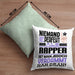 Rapper Geschenk Kissen mit Füllung 40x40 Lustige Geschenkidee für Rapper Geburtstag Niemand Ist Perfekt Aber Als Rapper Ist Man Nah Dran (Grau) Grün Trendation