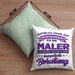 Lustige Kissen mit Füllung 40x40 für Maler Geschenk Natürlich führe Ich Selbstgespräche (Grau) Grün Trendation
