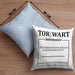 Lustige Torwart Kissen mit Füllung 40x40 Geschenk Torwartin Geschenk (Grau) Blau Trendation