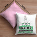 Gärtner Geschenk Kissen mit Füllung 40x40 Ich Bin Gärtner Aber Sag Doch Einfach Superheld Lustige Geschenkdiee für Gärtner (Grau) Rosa Trendation