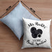 Boule Kissen mit Füllung 40x40 Geschenk Boule-Spieler Geschenkidee Spruch Mir Reichts Ich Geh Boule Spielen (Grau) Blau Trendation