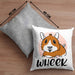 Meerschweinchen Geschenk Kissen mit Füllung 40x40 Spruch Meerschweinchen-Besitzerin Geschenkidee Wheek (Grau) Grau Trendation