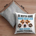 Jack Russell Besitzer Kissen mit Füllung 40x40 Geschenk Lustiger Spruch Geschenkidee Besitzerin Jack Russell Haben Personal (Grau) Grau Trendation