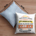 Kellner Kissen mit Füllung 40x40 Geschenk für Kellner Gastro Geschenke Geschenkidee (Grau) Blau Trendation
