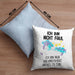 Lustige Ich Bin Nicht Faul Kissen mit Füllung 40x40 Mit Spruch Einhorn Geschenk Mama Freundin Kollegin Geschenkidee Arbeit Frauen (Grau) Blau Trendation