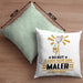 Maler Geschenk Kissen mit Füllung 40x40 So Gut Kann Nur Ein Maler Aussehen Geschenkidee (Grau) Grün Trendation