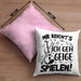 Geigenspieler Geschenk Kissen mit Füllung 40x40 Geigenspielerin Geigen Spruch Mir Reichts Ich Geh Geige Spielen (Grau) Rosa Trendation